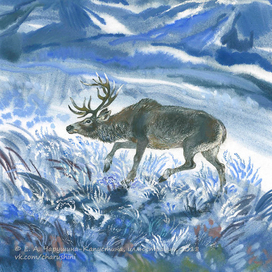 Иллюстрация к книге Геннадия Снегирёва "Ночные колокольчики" 