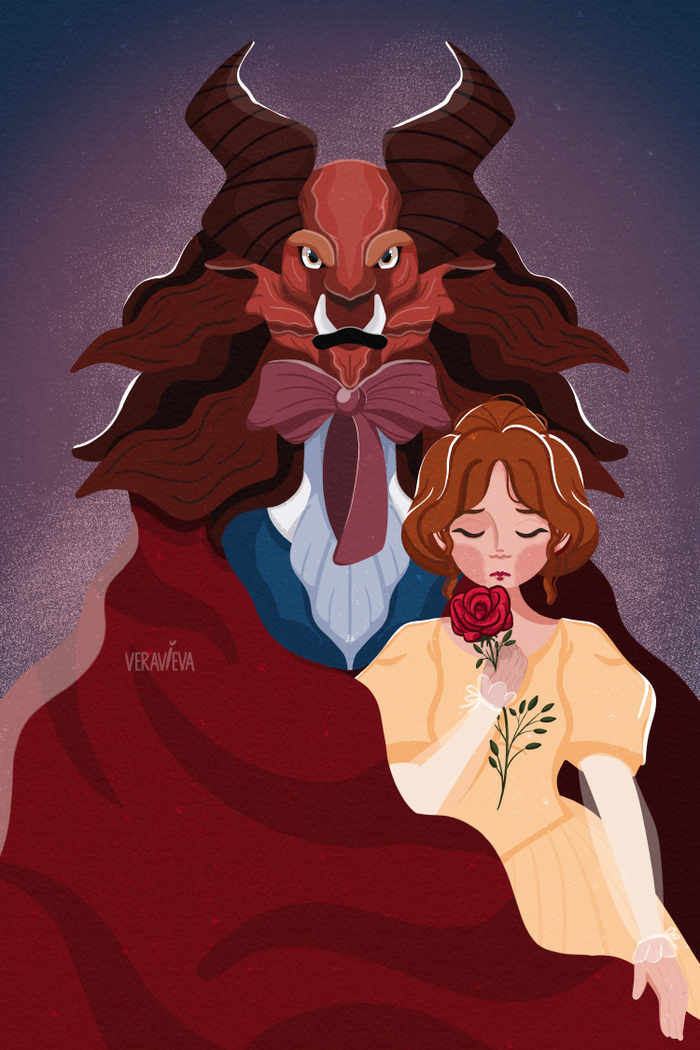 Обложка для книги "Красавица и Чудовище"