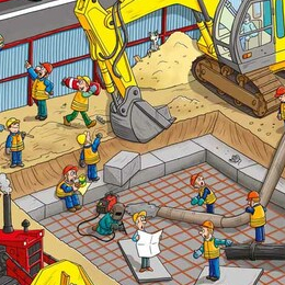 Стройка, фундамент