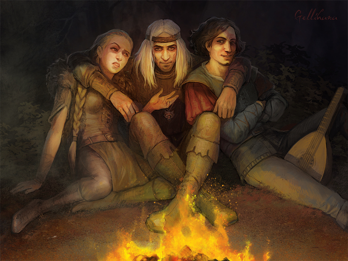 Мильва, Геральт и Лютик =)