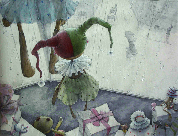 Игрушки на витрине