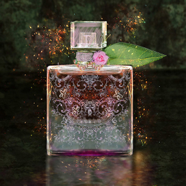 Флакончик для духов с цветочным ароматом