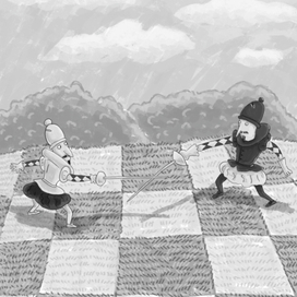 Поединок двух слонов