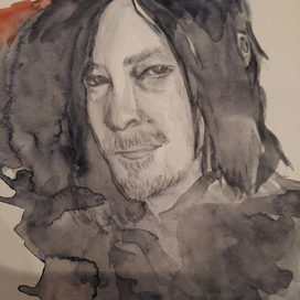 Портрет актера акварелью