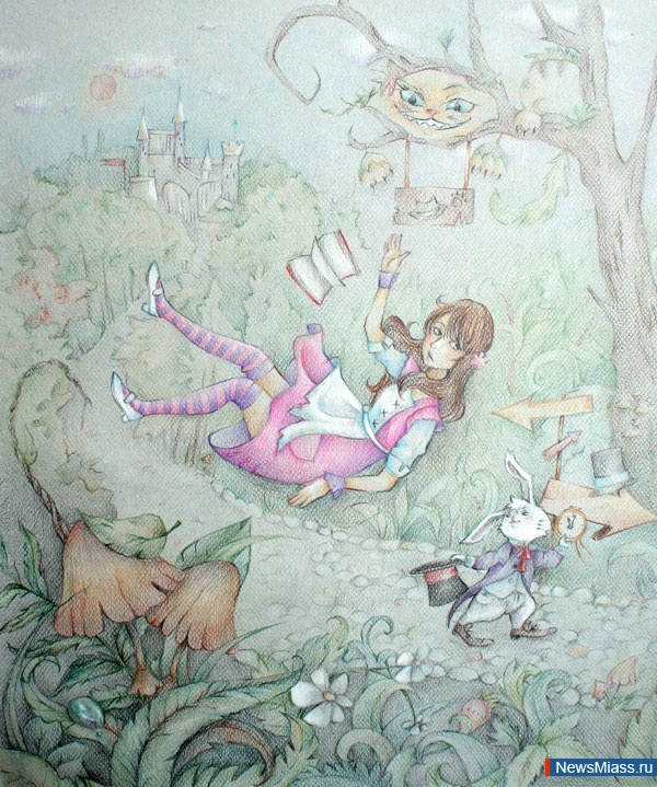 Работа дочки Полины (13 лет) "Алиса"