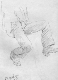 набросок ног