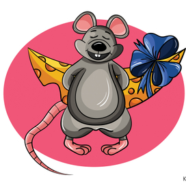 Веселый мышонок Ли.