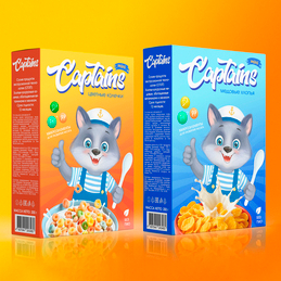 Иллюстрация для упаковки сухих завтраков