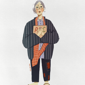 модная старушка