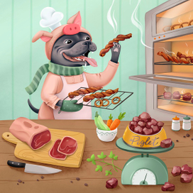 Хрюня и вкусняшки