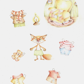 Бумажная игрушка "Лис"