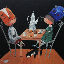 Кофе с корицей и мандаринами.