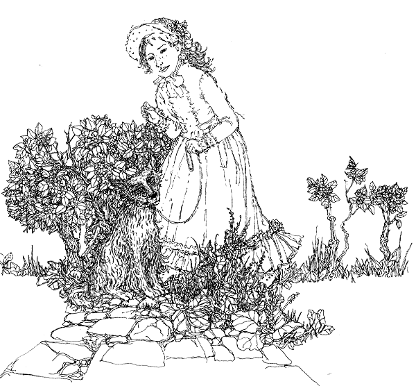 девочка с собакой