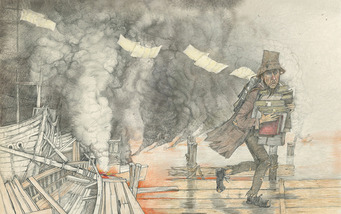 Людерс спасает древности