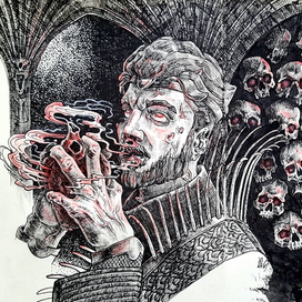 Фэнтези иллюстрация с референса