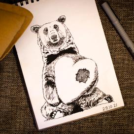 Мишка с сердцем