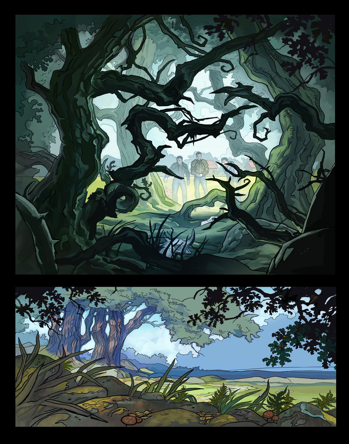 Кадры из комикса