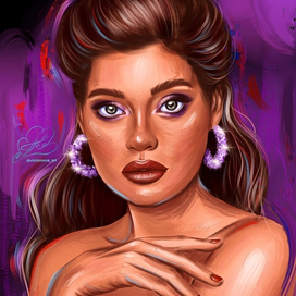 Портрет маслом в digital