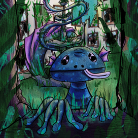 Гекон в Фонтане