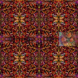 Узор «Осенний джем» принт для ткани, обоев