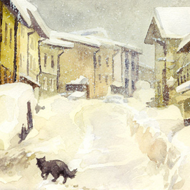 зимняя улица