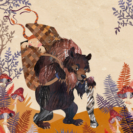 Иллюстрация "Маша и медведь"