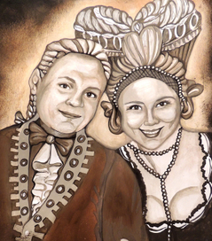 портрет, шарж