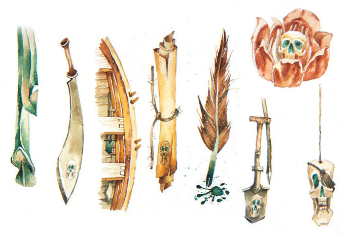 ЗОЛОТОЙ ЖУК-маленькие рисунки