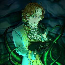 Концепт-арт персонажа для D&D. Колдун Великого Древнего