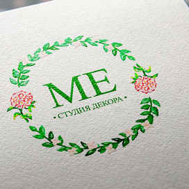 Логотип для студии Декора МЕ