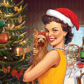 Январь. Новогодняя ночь.