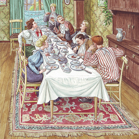 Беседа за ужином.