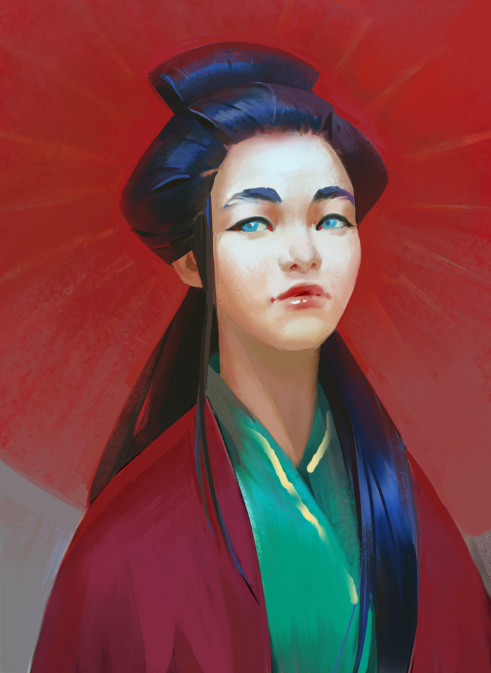 Азиатка портрет