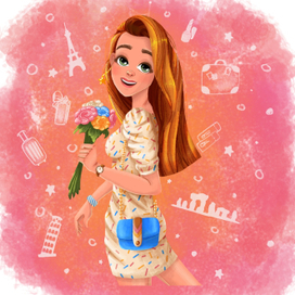 Девушка в Париже