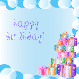 Poscard "Happy Birthday"