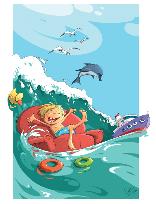 В океане на диване)