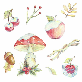 Зима в саду