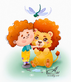 Иллюстрация для детского сборника рассказов 