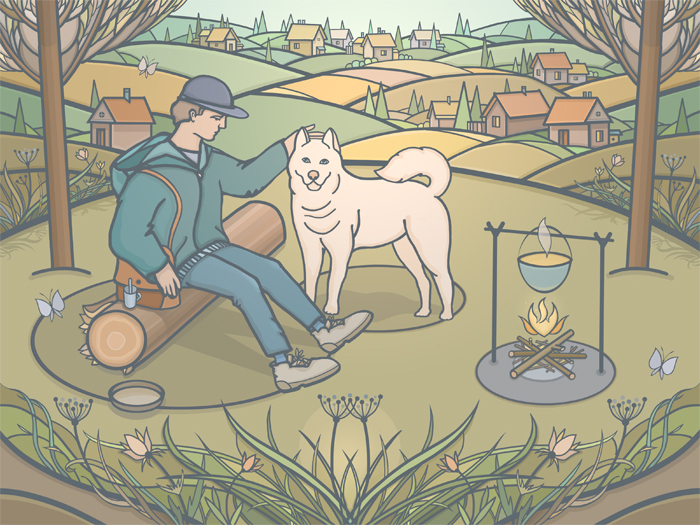 Друзья. Иллюстрация. Цифровая живопись