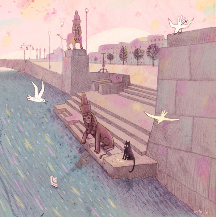 розовое утро 