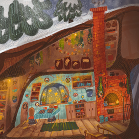 Зимний уют в мышином домике