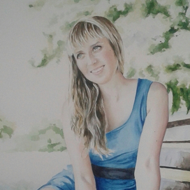 портрет  акварелью