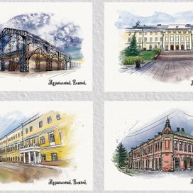 Набор открыток "Музыкальный Нижний"