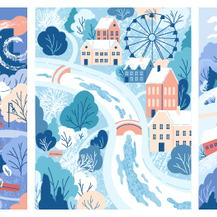 Зимние открытки