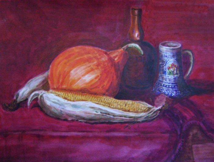 натюрморт с кукурузой