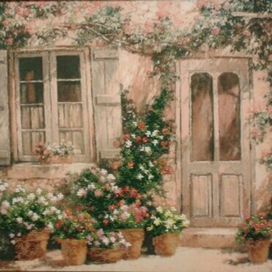 Итальянский дворик, бисер