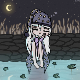 Девушка у пруда