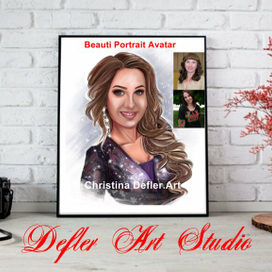 Beauty  Avatar logo/portrait