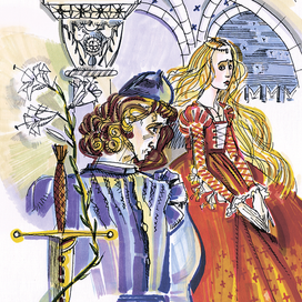обложка для трагедии У.Шекспира "Ромео и Джульетта"
