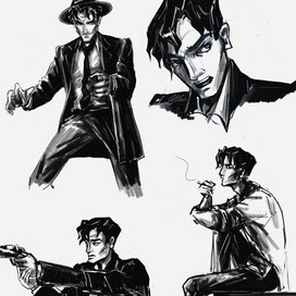 Концепт арт героя комикса